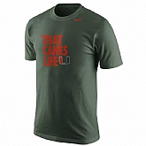 Miami Hurricanes Nike Basketball Mascot Life WEM T-Shirt - Green,baseball caps,new era cap wholesale,wholesale hats